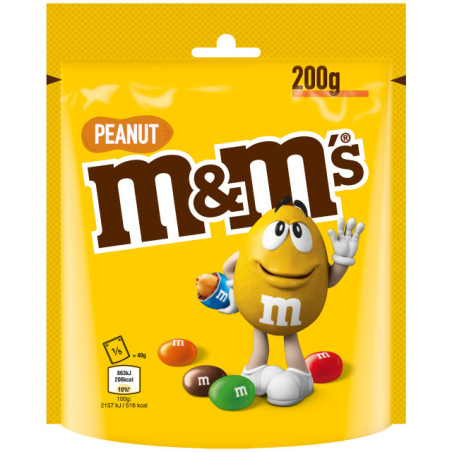 Dražė M&M's, su žemės riešutais, 200 g