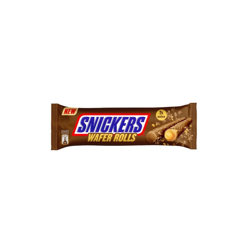 Vafliniai vamzdeliai SNICKERS, 24 g
