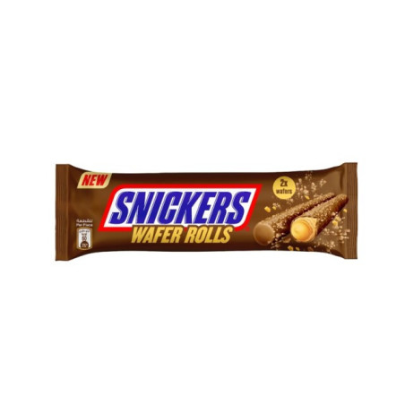 Vafliniai vamzdeliai SNICKERS, 24 g