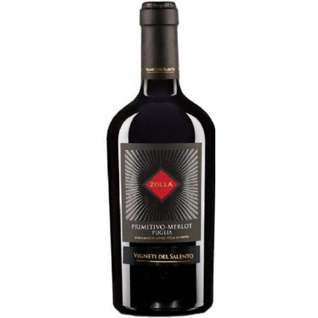 Vynas ZOLLA PRIMITIVO- MERLOT PUGLIA, raudonas, sausas, 13.5 %, 0.75 l