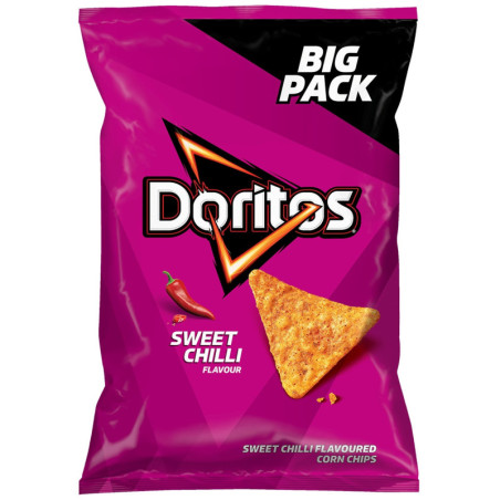 Saldžiųjų čili pipirų skonio kukurūzų traškučiai Doritos 180g