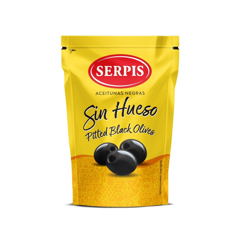 Juodosios alyvuogės SERPIS, be kauliukų, 170 g