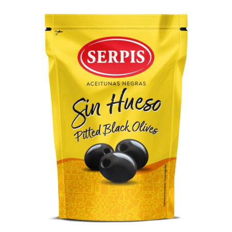 Juodosios alyvuogės SERPIS, be kauliukų, 170 g