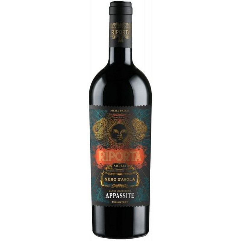 Vynas RIPORTA NERO DAVOLA APPASSITE, r. p. s., 13 %, 0,75 l