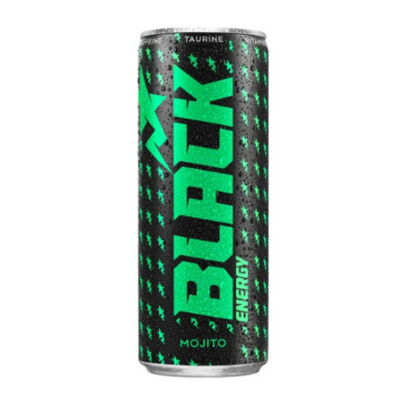 Energetinis gėrimas BLACK ENERGY Mojito, skardinė, 250 ml D