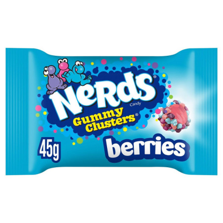 Saldainiai NERDS CLUSTERS (VERY BERRY), 45 g
