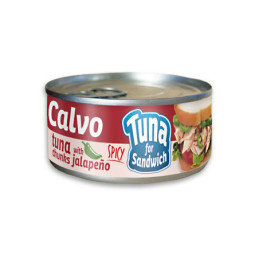 Tunas sumuštiniams su jalapenu CALVO, 142 g