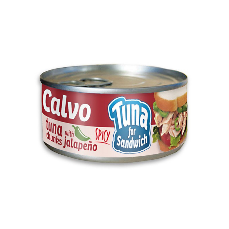 Tunas sumuštiniams su jalapenu CALVO, 142 g