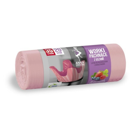 Kvep. šiukšlių maišai ANNA ZARADNA, 12 mik., 35l,20vnt.