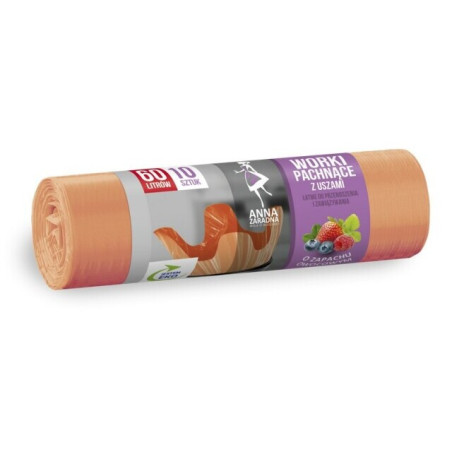 Kvep. šiukšlių maišai ANNA ZARADNA, 16 mik., 60l,10vnt.
