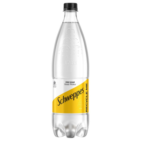 Gazuotas gaivusis gėrimas SCHWEPPES TONIC ZERO, 1 l