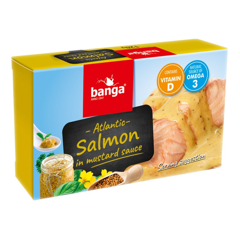 Lašiša garstyčių padaže BANGA 120 g