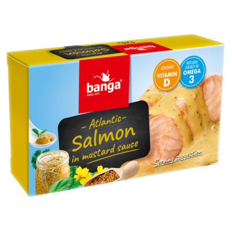 Lašiša garstyčių padaže BANGA 120 g