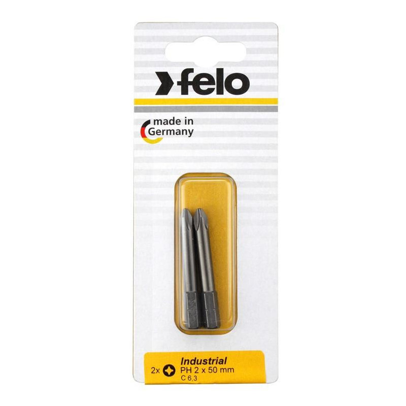 Atsuktuvų antgaliai Felo PH2, 50 mm, 2 vnt Atsuktuvų antgaliai Felo PH2, 50 mm, 2 vnt