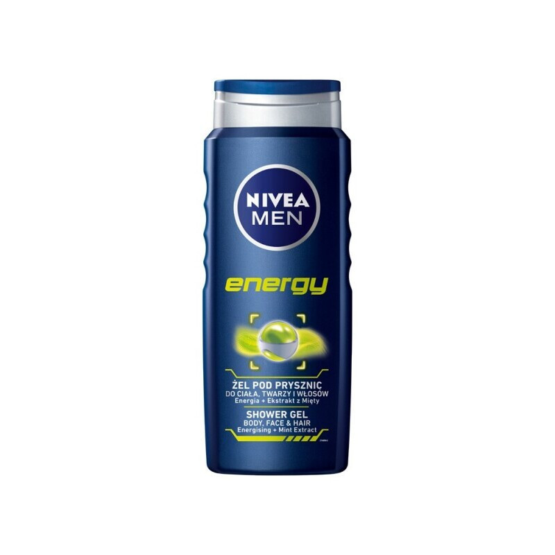 Dušo želė vyrams NIVEA, Energy, 500 ml