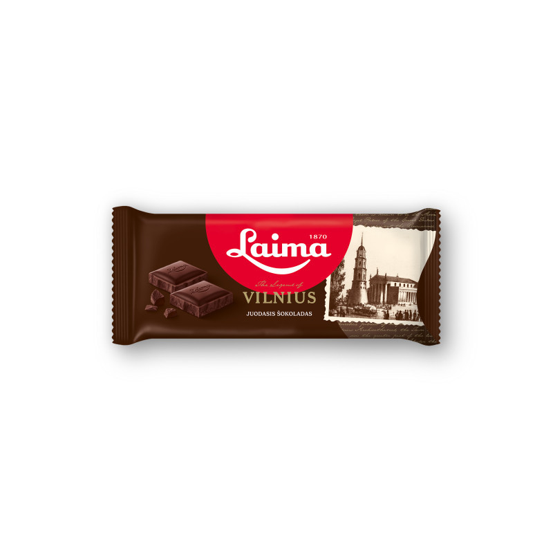 Juodasis šokoladas LAIMA VILNIUS, 90 g