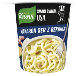 Makaronai KNORR su sūriu ir kumpiu, indelyje, 71 g