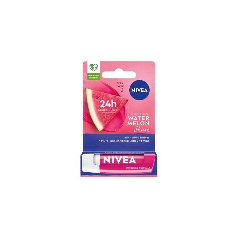 Kremas lūpoms NIVEA FRUITY SHINE WATERMELON, 4,8 g