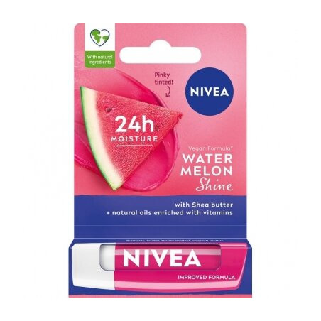 Kremas lūpoms NIVEA FRUITY SHINE WATERMELON, 4,8 g