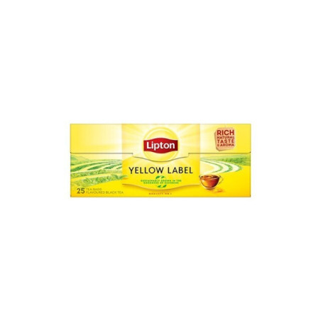 Juodoji arbata LIPTON YELOW LABEL, 25 vnt.