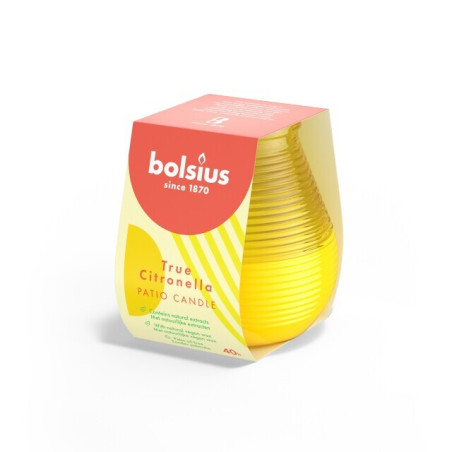 Kvapnioji žvakė BOLSIUS TRUE CITRONELLA geltona, 1 vnt.