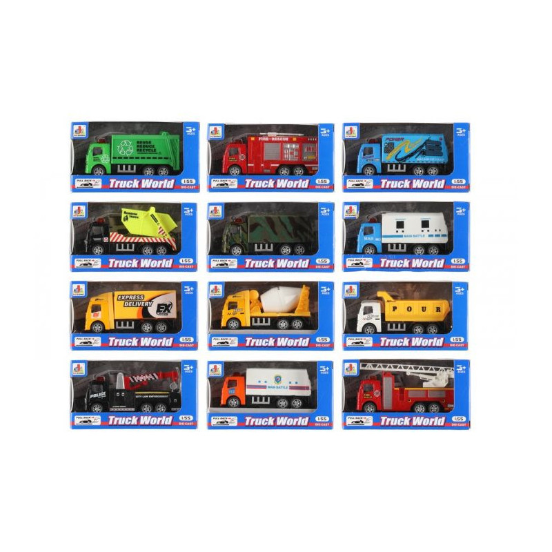 Žaislinė mašina Die-cast pull back, 11 cm, 1 vnt