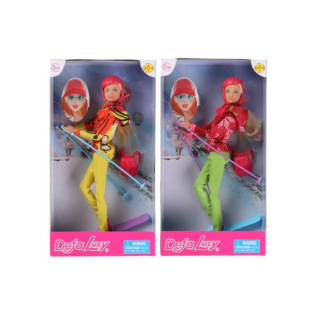 Lėlės kalnų slidinėjimo rinkinys Defa Lucy Doll, 1 vnt