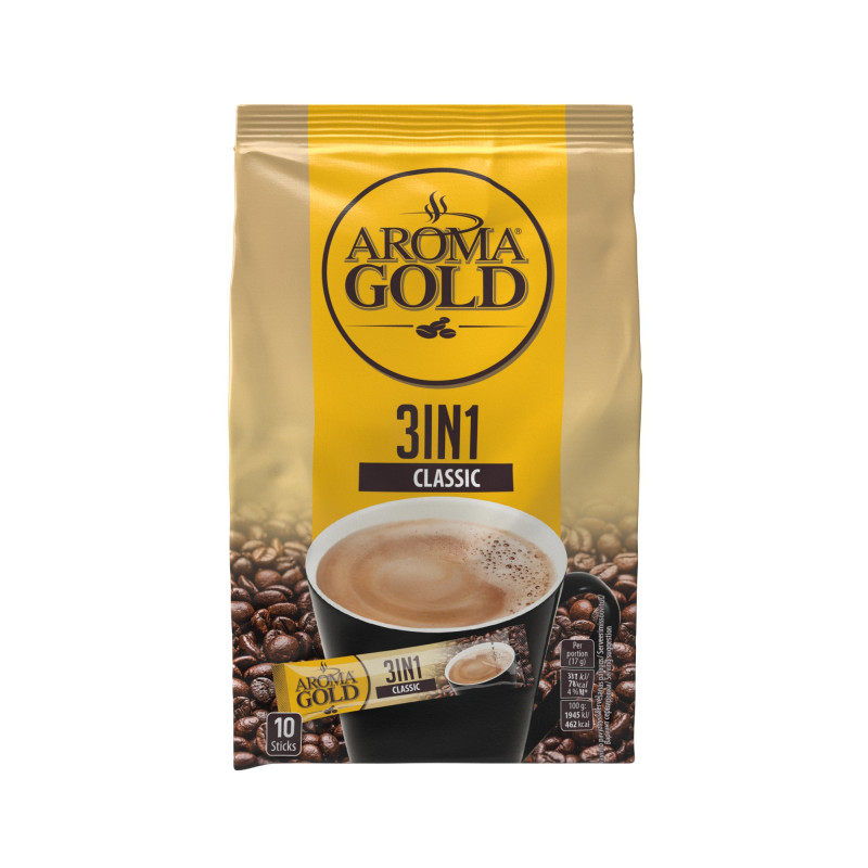Kavos gėrimas AROMA GOLD 3 in1, 20 vnt.