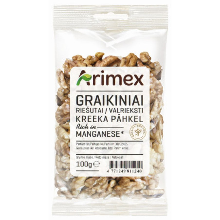 Graikiniai riešutai ARIMEX, 100 g