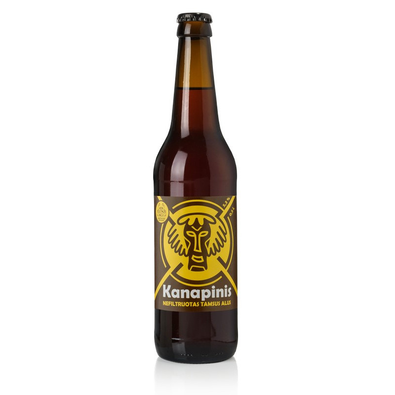 Tamsusis alus KANAPINIS, 5.3 %, 0.5 l