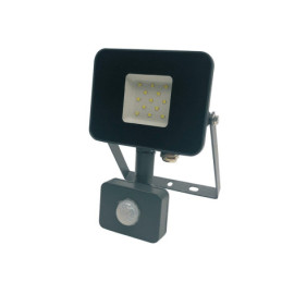 Lauko prožektorius LED, E024EIS 10W, 800lm, IP65, su jud dav