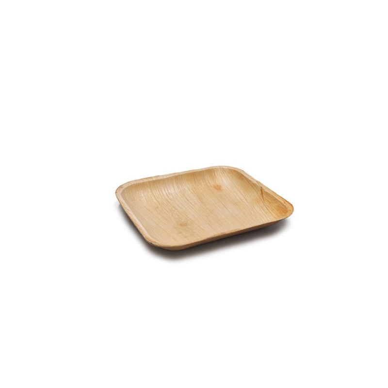 Kvadratinės palmių lapų lėkštės, 15×15 cm, 6 vnt. Kvadratinės palmių lapų lėkštės, 15×15 cm, 6 vnt.