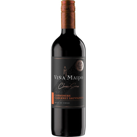 Vynas VINA MAIPO BI-VAR.CARMEN CAB.SAUV,raudonas sausas, 12,5%, 0,75l