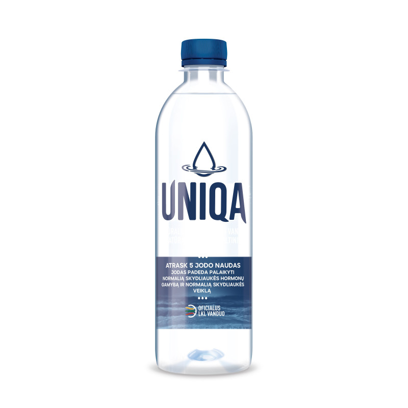 Negaz. nat. mineralinis vanduo UNIQA, 0.5 l