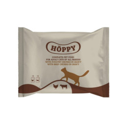 Šlapias kačių maistas Höppy, jautiena/paukštiena, 0.1kg x 4