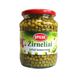 Konservuoti žalieji žirneliai SPILVA, 690 g