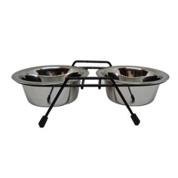 Dubenėlis maitinimui Hoppy Wire Diner Trapeze, 0.45 l, 2 vnt