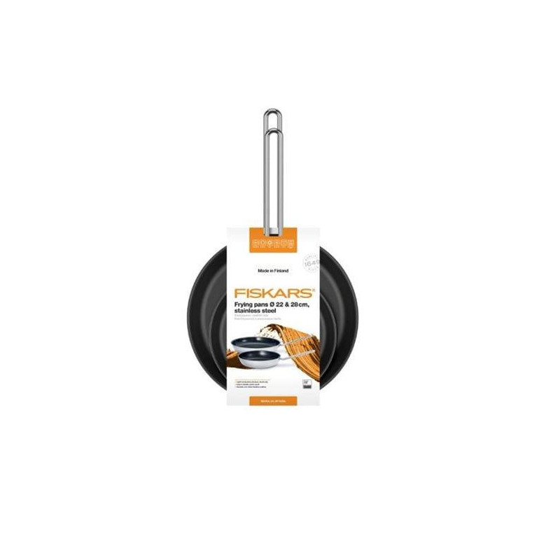 Keptuvių komplektas Fiskars 1070866, nerūdijantysis plienas Keptuvių komplektas Fiskars 1070866, nerūdijantysis plienas