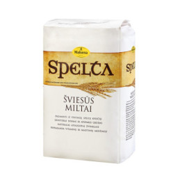 Šviesūs speltų kvietiniai miltai MALSENA, 1 kg