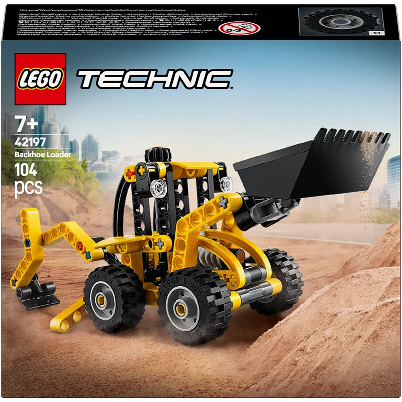 Konstruktorius LEGO® Technic Backhoe Loader 42197, 104 vnt.