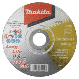Nerūdijančio plieno pjovimo diskas Makita 125X0.8x22mm
