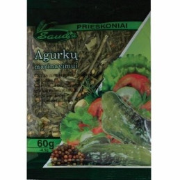 Prieskonių mišinys agurkų marinavimui SAUDA, 60 g