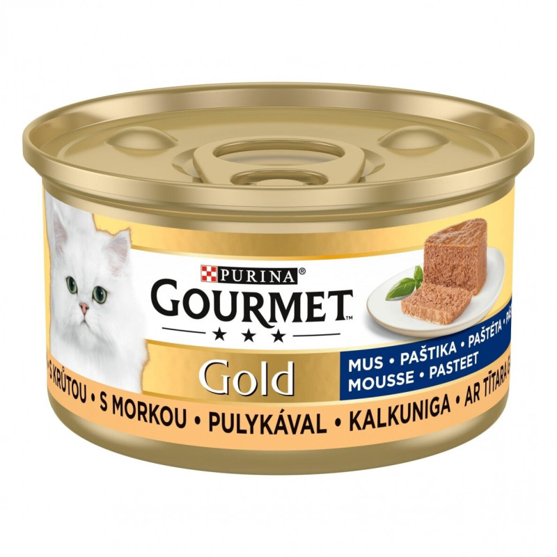 Kons. kačių ėdalas GOURMET GOLD su kalakutiena, 85 g