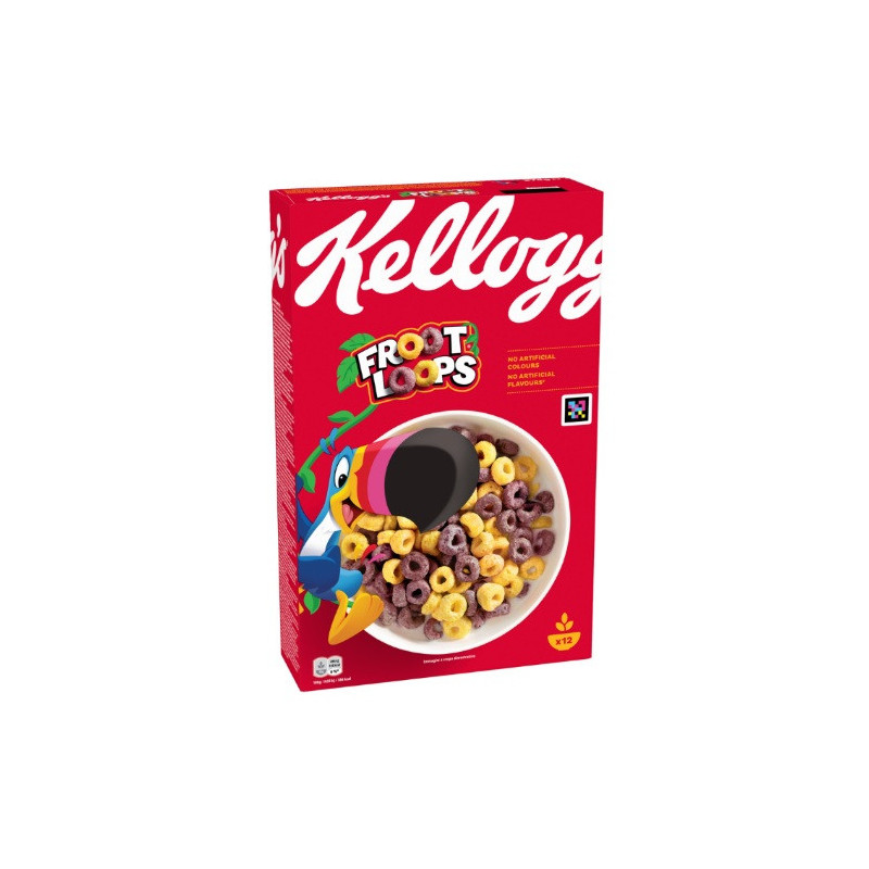Sausi pusryčiai KELLOGGS FROOT LOOPS, 375 g
