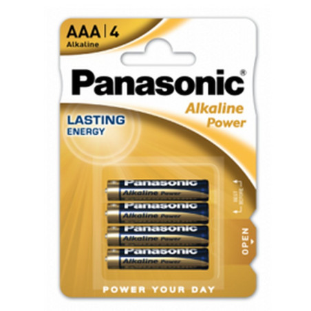 Baterija PANASONIC ALKALINE, LR03, AAA, 4BP, 1 vnt