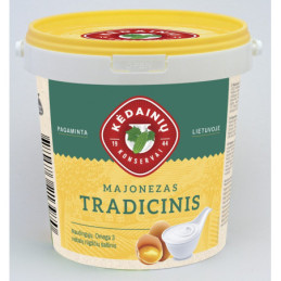 Majonezas KĖDAINIŲ KONSERVAI, TRADICINIS, 40% r.,kibir.,1 kg