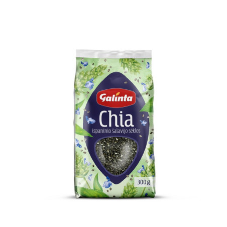 Ispaninių šalavijų (CHIA) sėklos GALINTA, 300 g