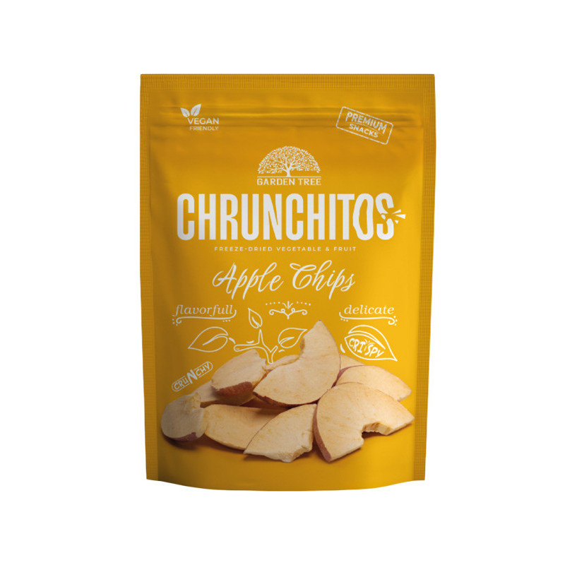 Šaltyje džiovinti obuoliai CHRUNCHITOS, skiltelėmis, 30 g