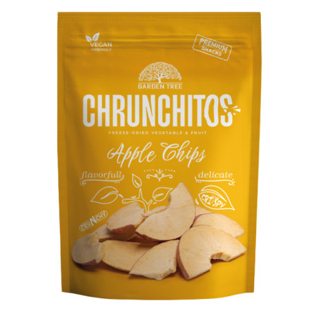 Šaltyje džiovinti obuoliai CHRUNCHITOS, skiltelėmis, 30 g