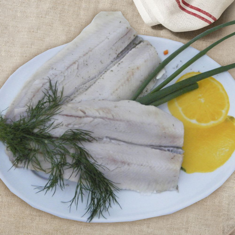 Atlant. silkės filė su oda marinate, 1 kg